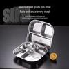 Adult 304 Stainless Steel Divided Meal Set