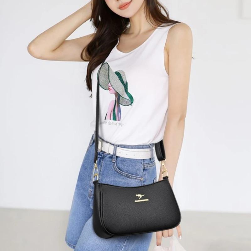 Women's Retro Shoulder Bag, Simple Crossbody Bag, Solid Color Shoulder Bag Suitable for Daily Use, Commuting, and Shopping