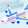 Aircraft Toy Hand-on Ability Energy-saving Kids Toy 360 Rotation Electric A380 Airplane Moving Flashing Lights Model Toy for Kids