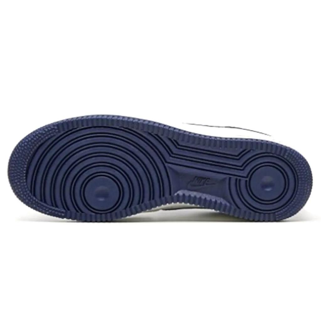 Nike Air Force 1 Low QS 'NAI-KE' (Unisex) Summit White / Midnight Navy Skate Shoes 816621 101