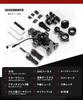 Kaedear Motorcycle Smartphone Charging and Vibration Absorbing Integrated QI Wireless Smartphone Stand Metal Claw QI Holder, Mount, Aluminum,