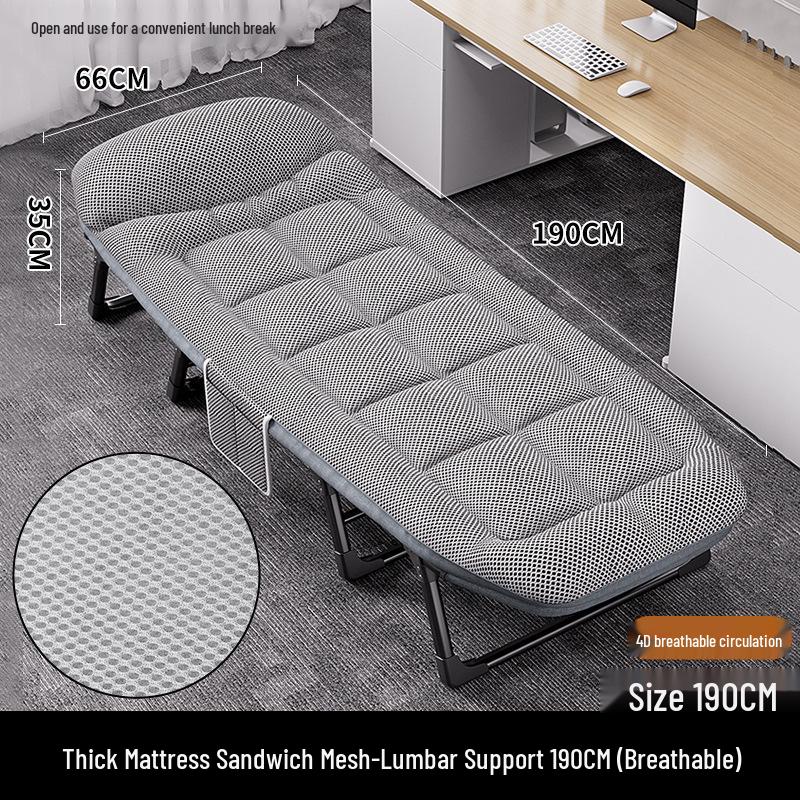Portable Single Folding Nap Cot and Recliner for Office or Home Use