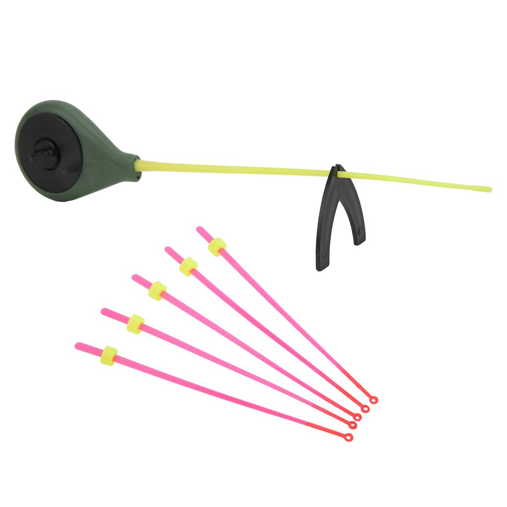 Kit Canna da Pesca su Ghiaccio Mini Canna da Pesca su Ghiaccio con Punta Sensibile Attrezzatura da Pesca Portatile per Pesca Invernale 14cm