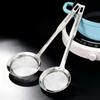 Long Handle Filter Spoon 304 Stainless Steel Fine Mesh Spoon Skimmer Spoon Durable Residue Strainer Colander Kitchen Utensils