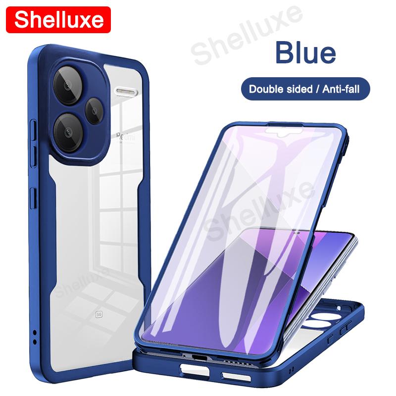 Pro Redmi Note13 Pro+ 360 Plné Tělo Přední+Zadní Průhledný Kryt Shelluxe Pro Xiaomi Redmi Note 13 Pro Plus Silikonový Oboustranný Kryt