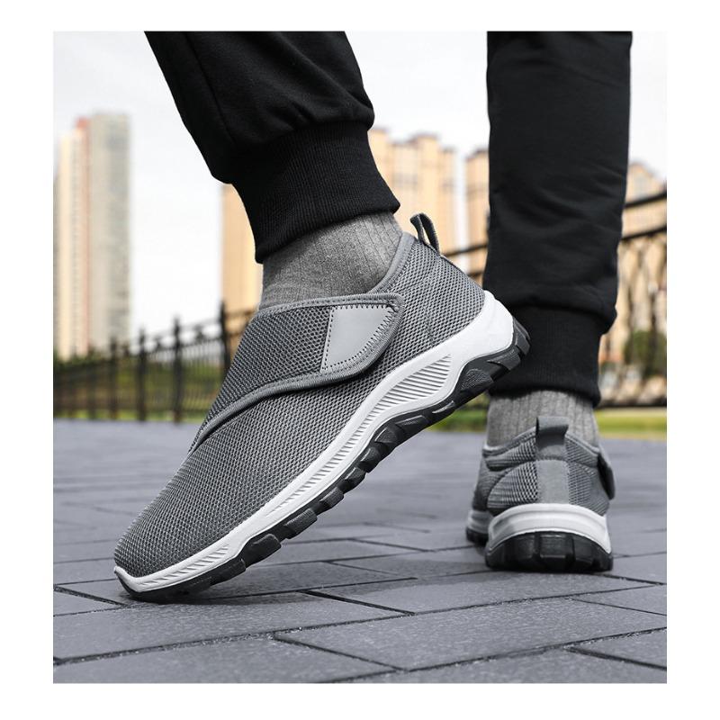 Pantofi casual respirabili din plasă pentru bărbați, pantofi simpli cu velcro