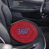 Round Car Cushion 360 Degrees Rotating Geometric Rhombic Shape Portable Rotating Seats Cushion For Elderly Grey