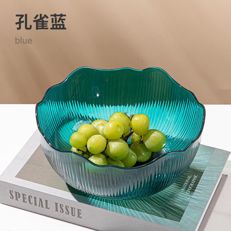 Anti-Drop And Anti-Drop Living Room Coffee Table Fruit Plate, Simple And Fashionable Light Luxury Atmospheric Large-Capacity Snack Plate