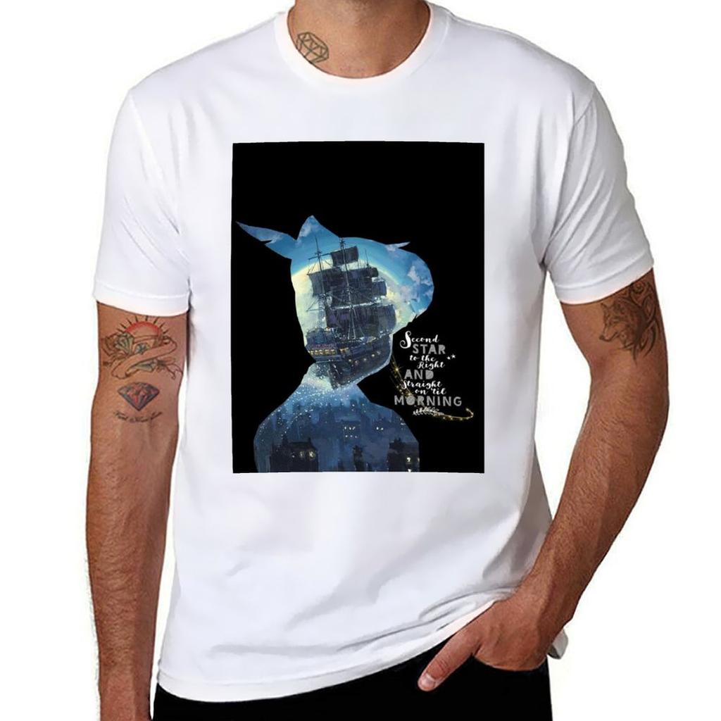 The Second Star To The Right Tshirt Casual Everyday Short Sleeve Tshirt