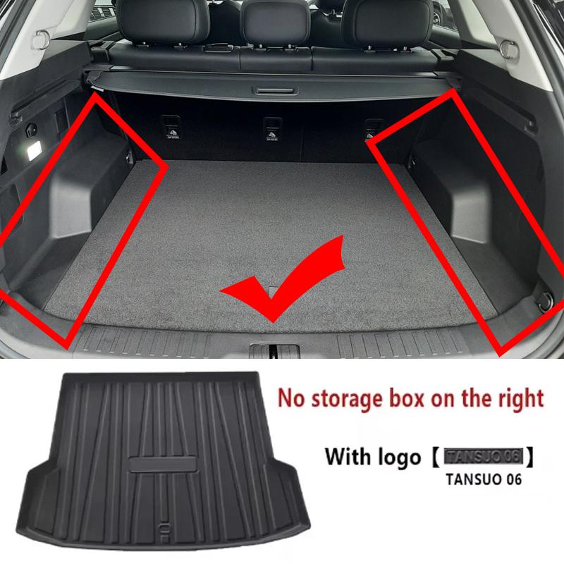 Car Trunk Mat For Jaecoo J7 7 Tansuo 06 2023 2024 2025 Fulwin T6 Tiggo 7 Sport TPE Waterproof Anti-dirty Rubber Pads Accessories