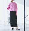 ROPE PICNIC Pollen Cropped Rose Pink Women's Guard/Wrinkle-Resistant Shirt, (64)
