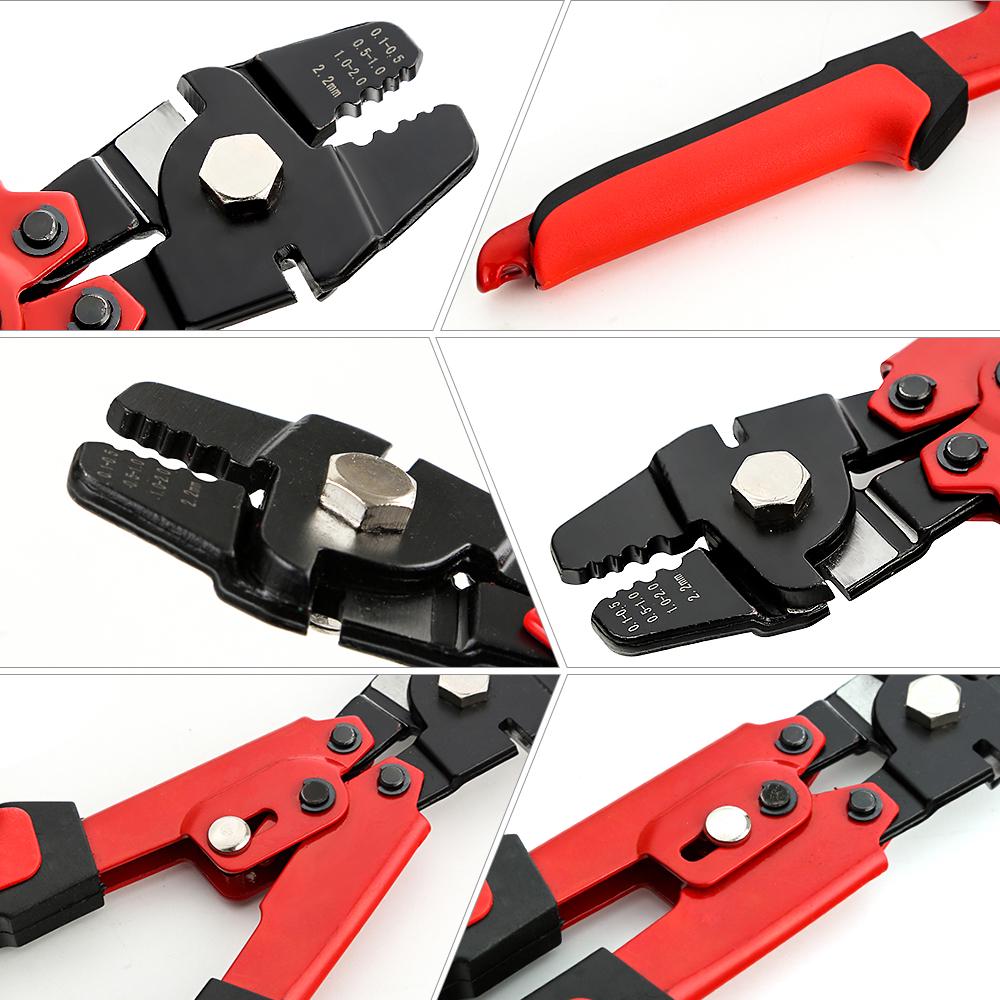 High Carbon Steel Fishing Pliers Crimper Sleeves Tool Kit Wire Rope Swager
