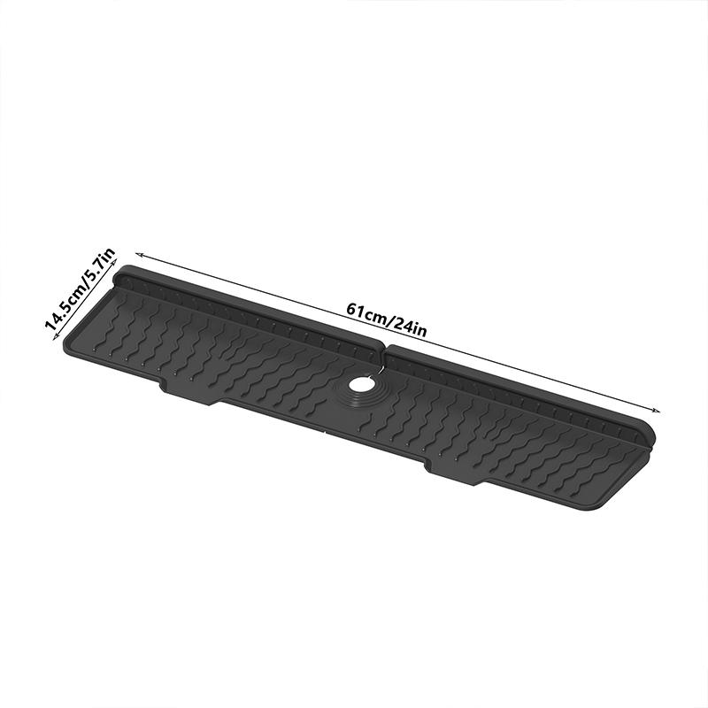 Kitchen Sink Splash Guard Faucet Mat Splash Catcher Handle Drip Catcher Tray Multipurpose For Kitchen Dish Drying Mats