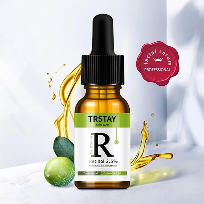 

Retinol Facial Serum Anti Wrinkle Remove Dark Whitening Spots Face Essence With 2.5% VitaminC Anti-Aging Facial Skin Care Serum