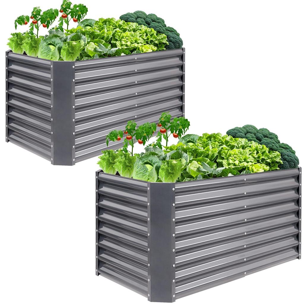 Multi-Functional Galvanized Steel Garden Bed for Vegetables & Fruits, Suitable for Balcony and Garden Planting