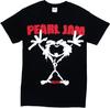 Camiseta Masculina Pearl Jam Stick Man - Preta (extra grande)