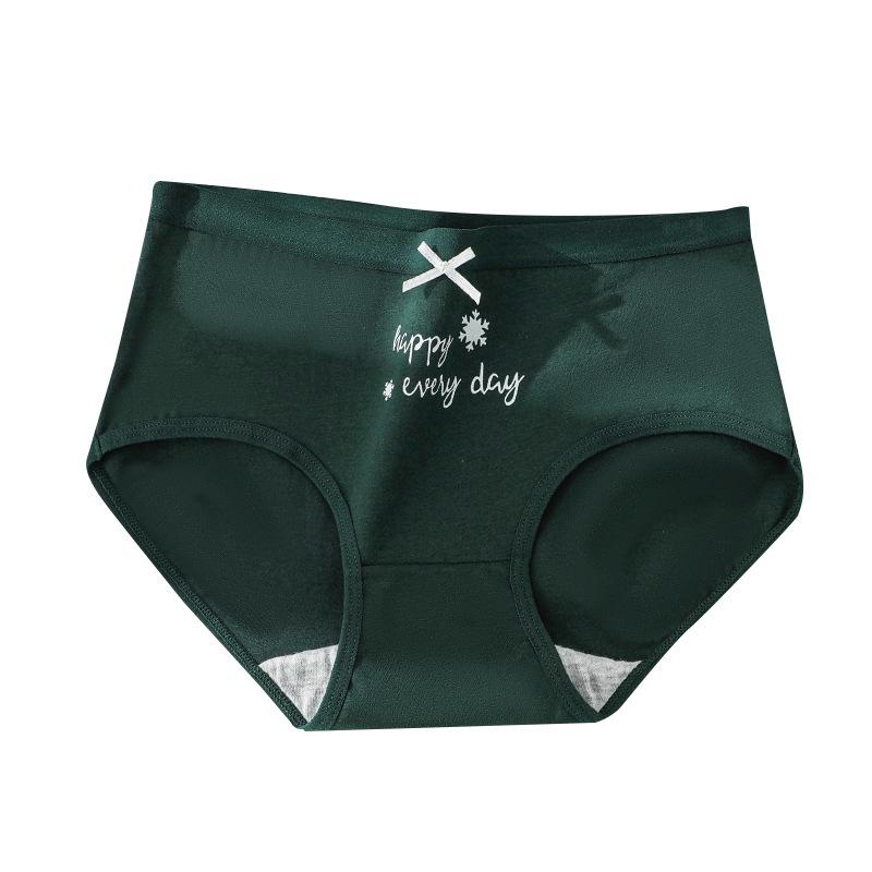 

Женские хлопковые трусы с японским принтом и милым дышащим бесшовным клетчатым бельем в минималистском стиле.