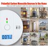 Carbon Monoxide Detectors Co Detector Battery Powered With LCD Display For Home