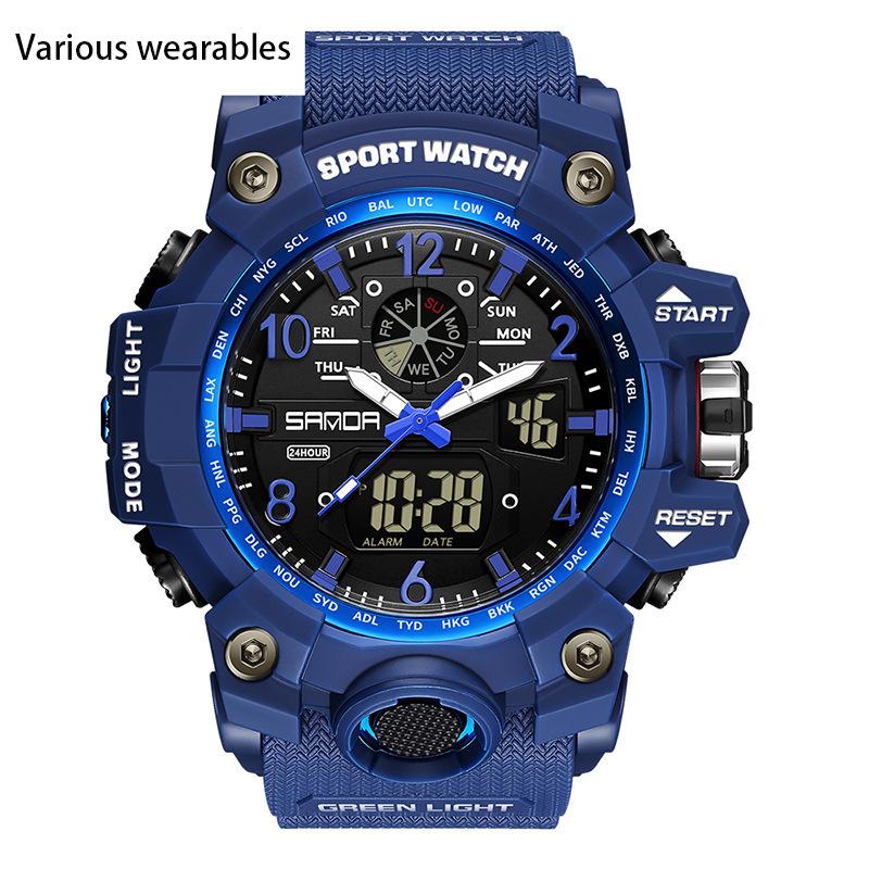 Electronic Watch New Youth Sports Trend Korean Version Electronic Watch Men's Creative Personality Watch