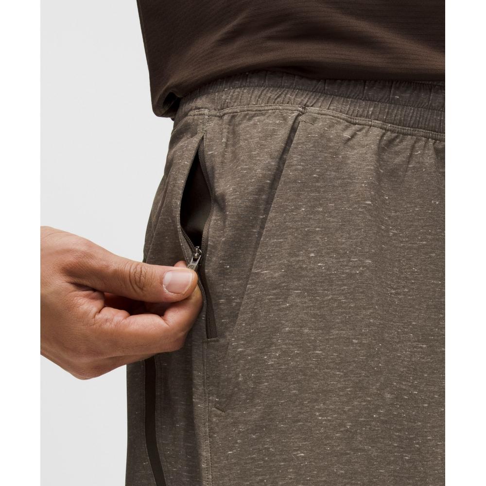 Lululemon Pace Breaker Linerless Short 5  Speckled Heather Olive Brown Multi