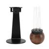 Needle Type Coffee Stirrer with Stand Stainless Steel Needle Walnut Handle Professional Needle Type Coffee Distributor