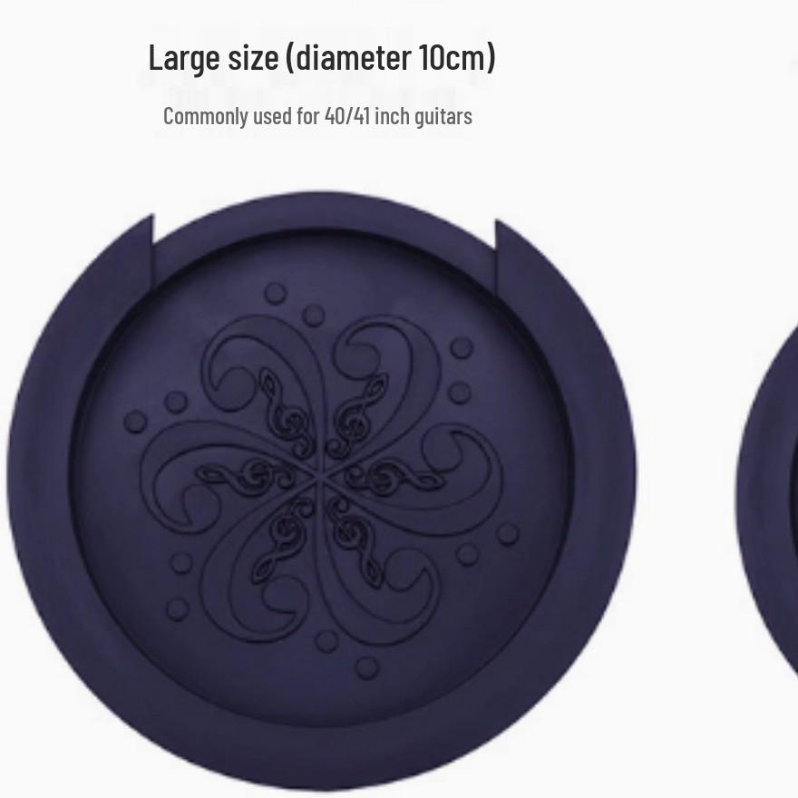 Soundhole Cover for Folk/Classic Guitar (38-41 Inch) - Anti-Howling & Dustproof Mute. Large (40/41 inch)
