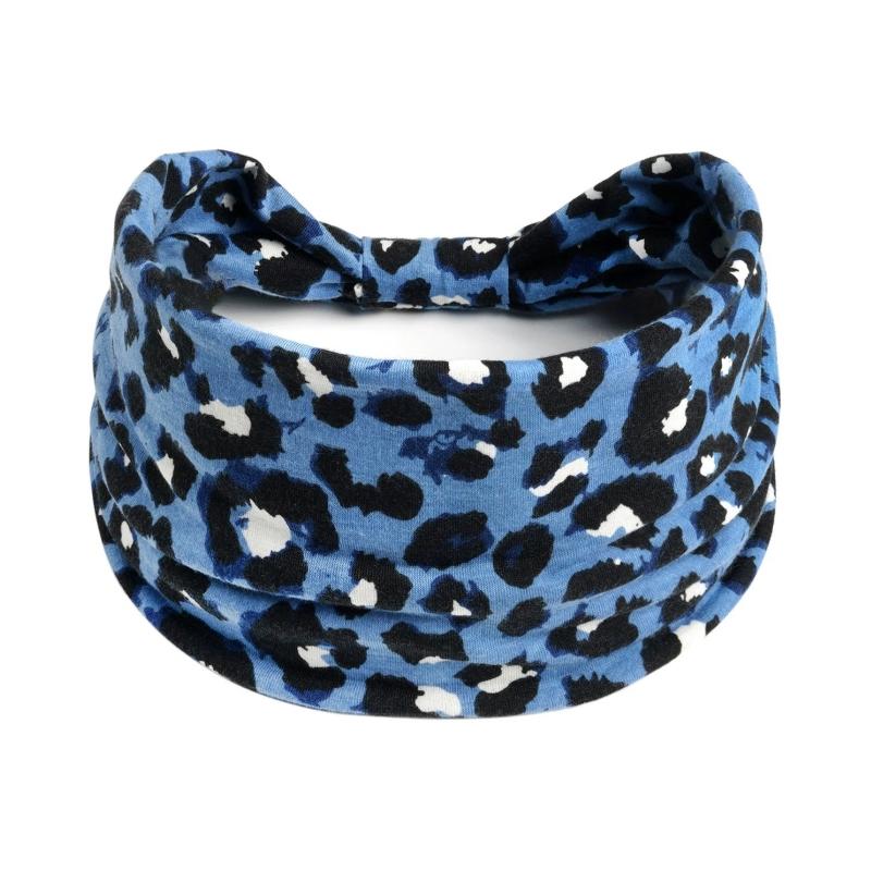Haarschmuck Retro Haarband Dicke Breite Stirnbänder Turban Workout Bedrucktes Stirnband Kopfwickel für Damen Yoga Sport Haarband
