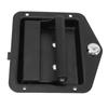 Tool Box Latch Carbon Steel 5.5x5.5in Flush Mount RV Toolbox Handle Lock with Handle and Keys for Caravan Truck RV