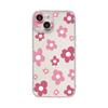 Simple flower mobile phone case Apple 16 transparent case iphone17 protective case 11promax soft case 13 anti-drop 15