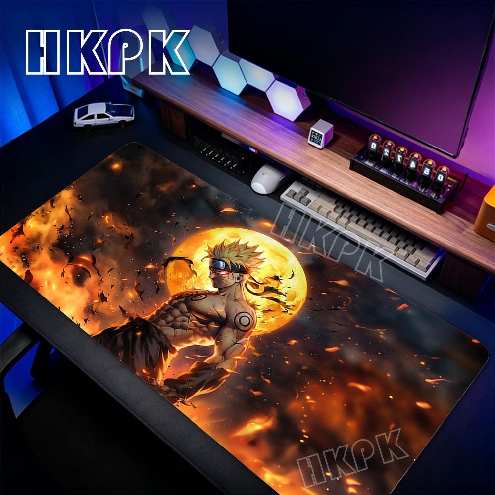 Naruto Mouse Pad Anime Gaming Accessories Varmilo Keyboard Desk Mat XXL Gabinete Gamer Carpet Mousepad Natural Rubber Mouse Mats