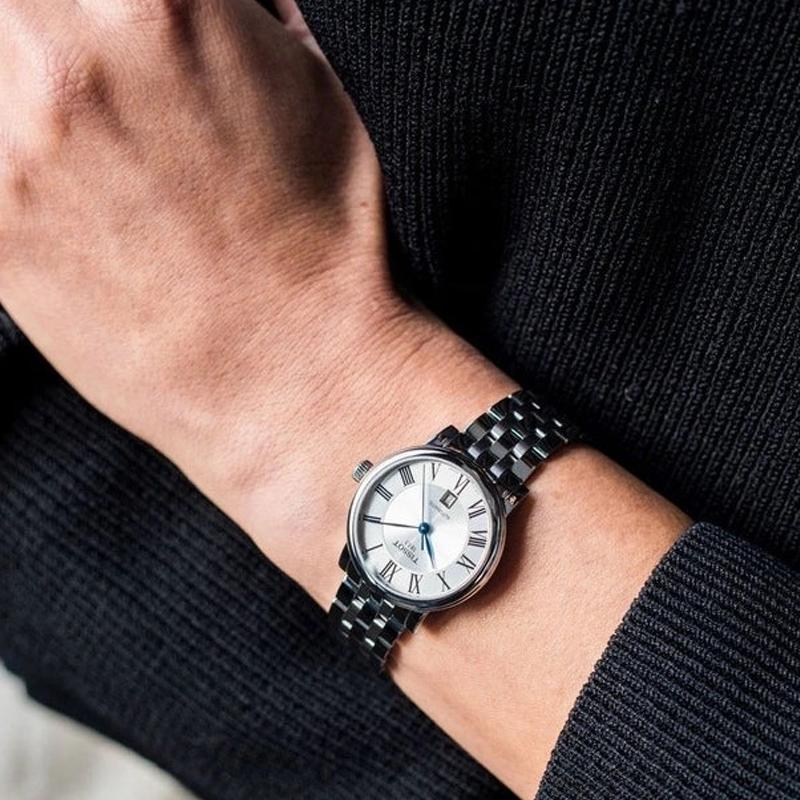 TISSOT Classic Collection Automatic Mechanical Movement 50 meter Water Resistance Women's Watch 30mm T122.207.11.033.00