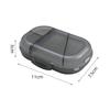 Portable Double Layer Pill Organizer with Eight Compartments Secure Sealed Storage Box for Daily Medication Management
