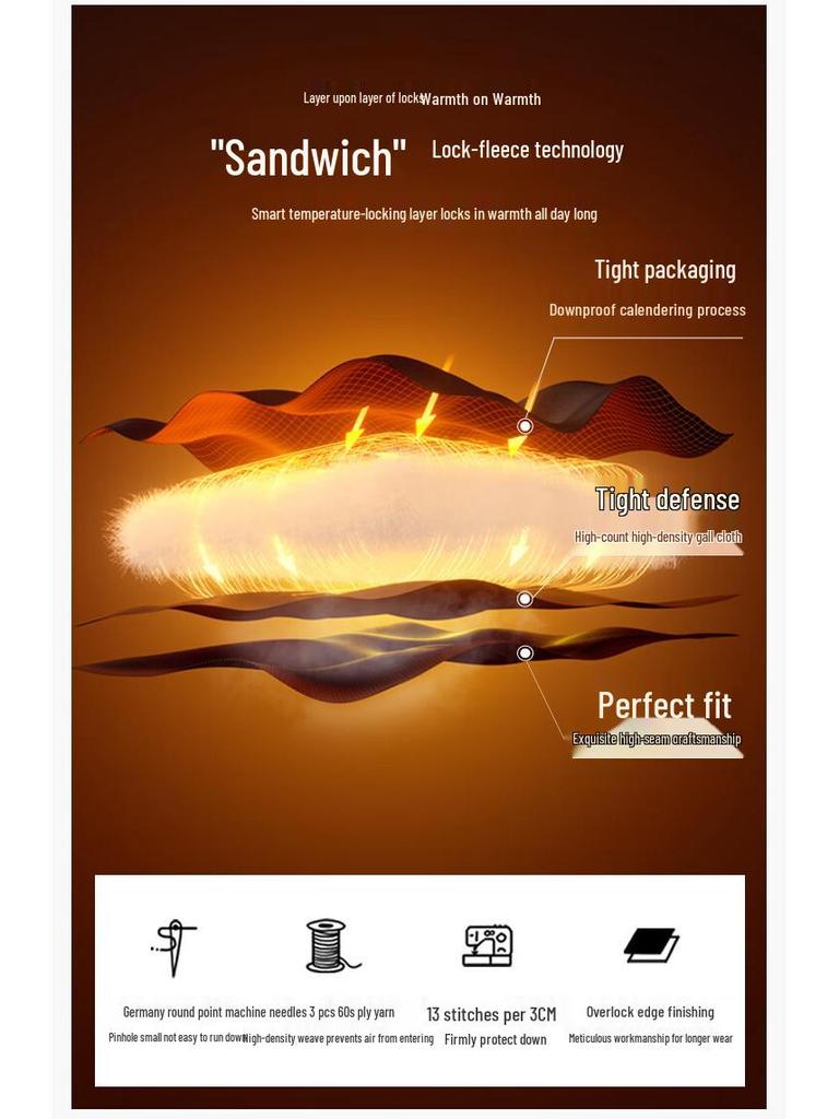 Aolaiyi Star Ring Series Women's Detachable Hooded Goose Down Puffer Jacket