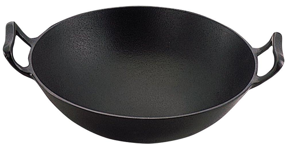 Ikenaga Iron Works New Nanbu Ironware Made in Japan Wok, 36cm, Stir-fry Pan, чёрный