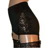 European & American Women's Adjustable Satin Lace Garter Belt with Open Crotch High Waist 6-Claw Short Pants.