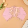 Fashionable Women Waist Corset Flower Embroidery Elastic Waistband Wide Lace Slimming Body Belts Cummerbunds