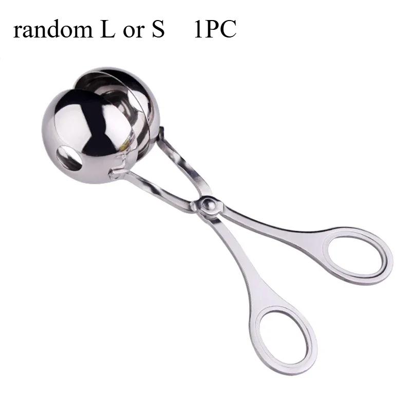 

Инструмент для приготовления фрикаделек Круглый из нержавеющей стали Антипригарный Форма-ложка для формирования фрикаделек и рисовых шариков Бытовой кухонный удобный гаджет random,1pc