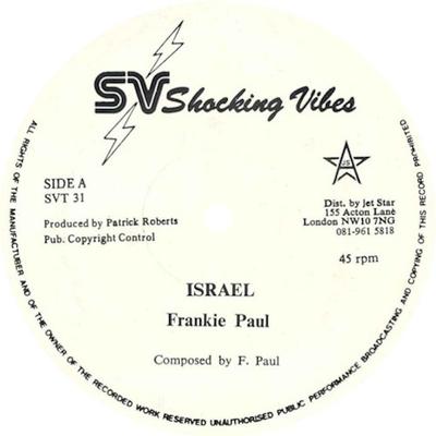 12inch Record FRANKIE PAUL / GENERAL DEGREE - Israel / Gimme You Loving SVT31 Shocking Vibes 1993 UK Reggae, Ska & Dub Used