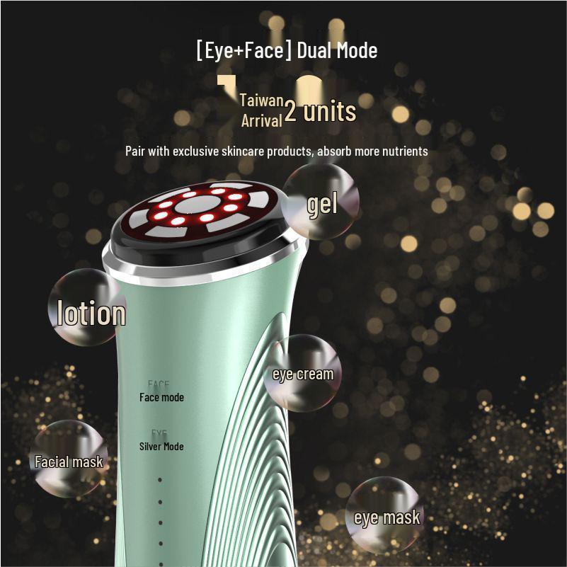 EMS Multipolar Radio Frequency Beauty Device with Facial Hot Compress Essence Mask