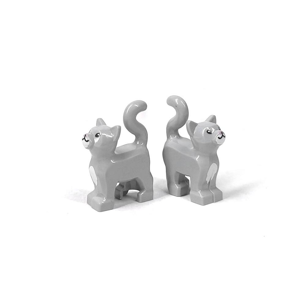 Compatible Mosaic Building Block Toy Goat Seagull Penguin Fish Sheep Animal Print Farm Diy Parts