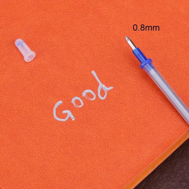 500-100pcs Mercury Refillable Pen Water Erasable Pens Fabric Leather Craft Refill Pen for Leather Embroidery Fabric Sewing Tools