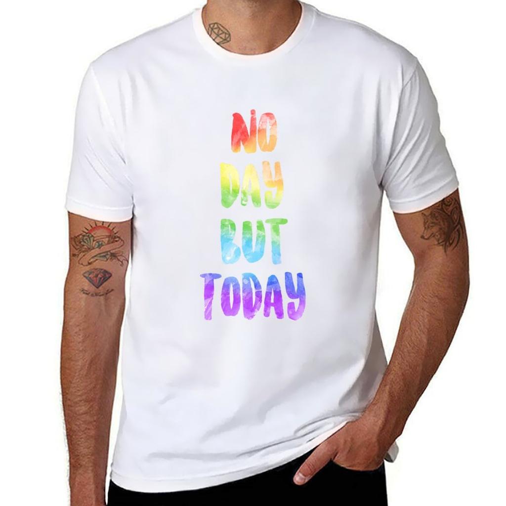 No Day But Today RENT TShirt Work Short Sleeve Cotton Top