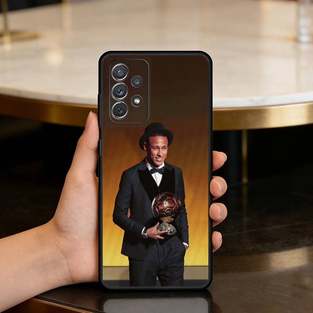 Football For N-NeYmAR-R 10 Phone Case For Samsung Galaxy A73,A72,A71,A70,A53,A52,A51,Soft Silicone Black Cover