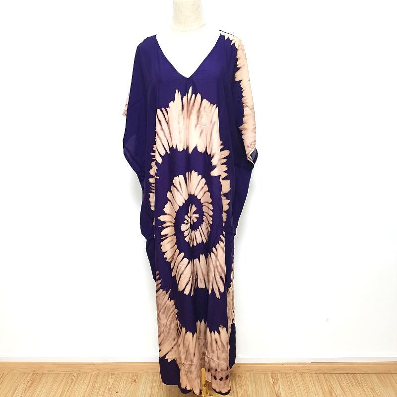 2022 European & American Beach Cover-up: Printed Long Robe & Bikini Sun Protection Dress