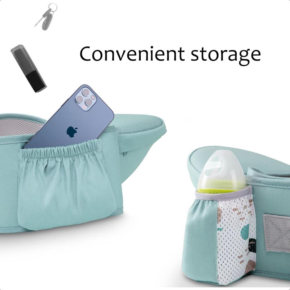 Baby Carrier, 6-in-1 Removable Baby Carrier Hip Seat for Newborn and Older Infants Adjustable Size