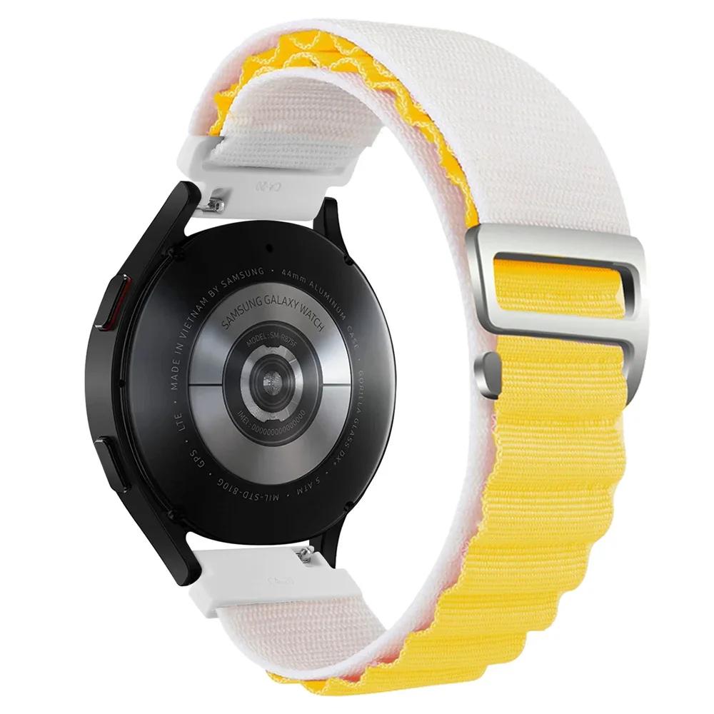 20 22mm Nylon Loop Strap For Xiaomi S4 S3 S2 S1Bracelet Correa For Samung Watch 6 5 4 Active 2 40 44  Sport GTS GTR 4 3 2e GT2 3