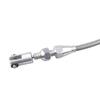 36" Throttle Gas Cable Kit Stainless Steel Braided For 97-07 Chevrolet/Chevy LS1 Engine 4.8L 5.3L 5.7L 6.0L Silver