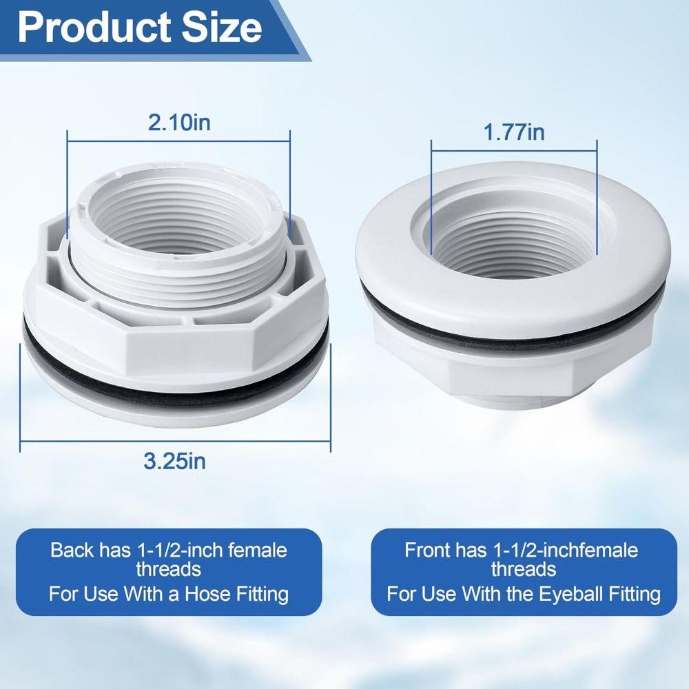 With Locknut Pool Return Fitting With Gasket Pool Water Return Fitting  for Hayward SP1023