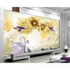 Wallpaper Golden Flower Swan Lake Jewelry Wall Mural Tv Backdrop Living Room Bedroom 3d Wallpaper Mural