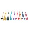 Tuning Fork Set Multicolored Tuning Forks Aluminum Alloy Sensory Tuner Tool with Hammer Activate